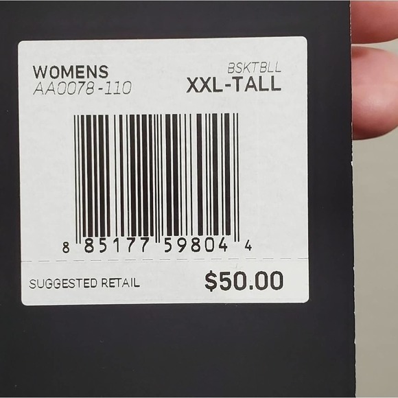 New white purple basketball jersey plus XXL-TALL - Picture 7 of 14